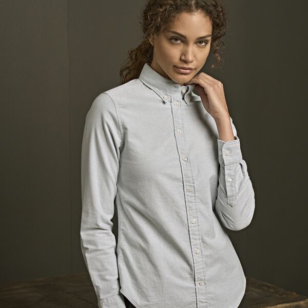 Tee Jays Ladies Perfect Long Sleeve Oxford Shirt Thumbnail